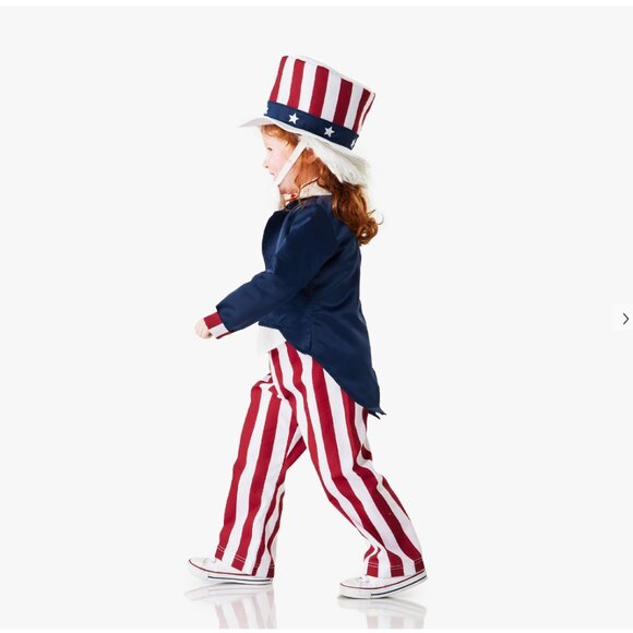 Pottery Barn Uncle Sam Kids Costume 4-6Y - Picture 3 of 14